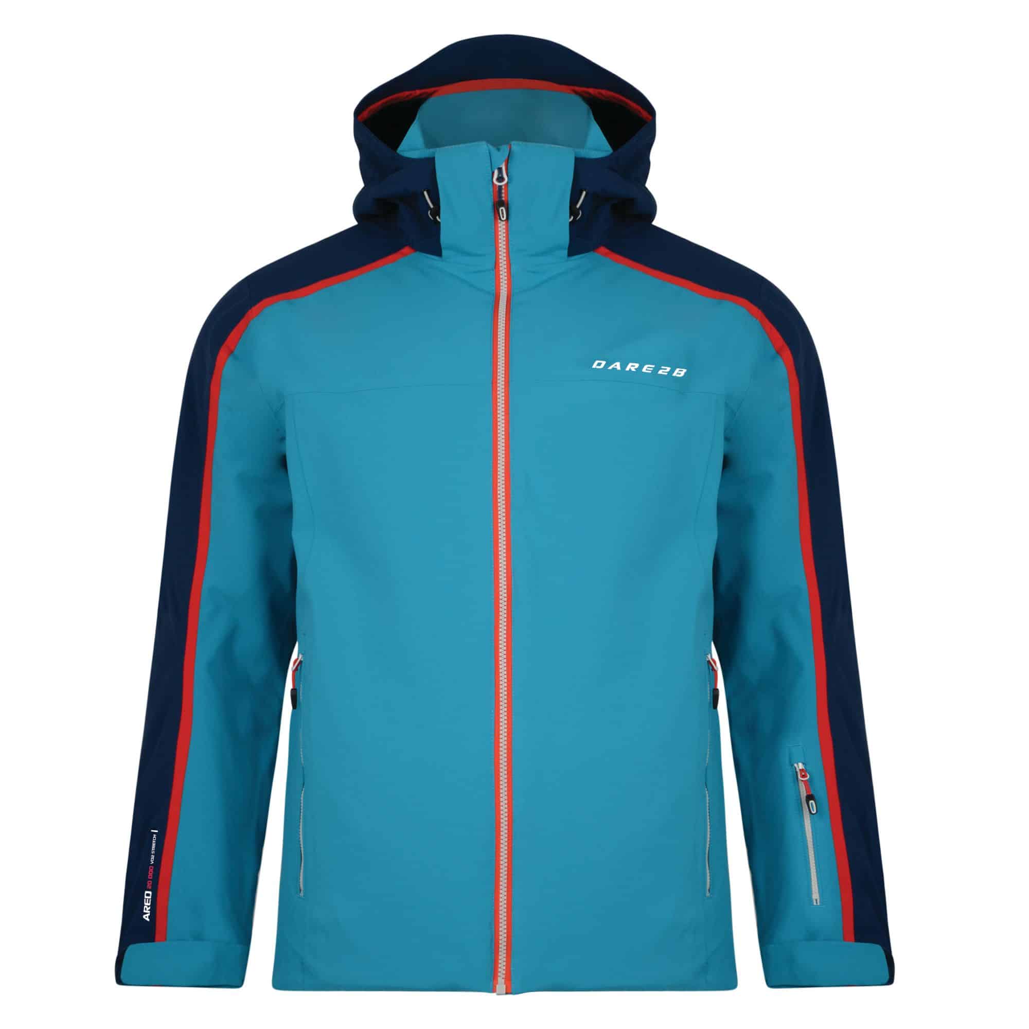 Beoordeling baai smeren Winter unisex ski jacket. Dare2B. Immensity II. Niagra blue with red detail  - Ski 3 Up